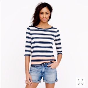J.crew engineered stripe xxs shirt top T-shirt